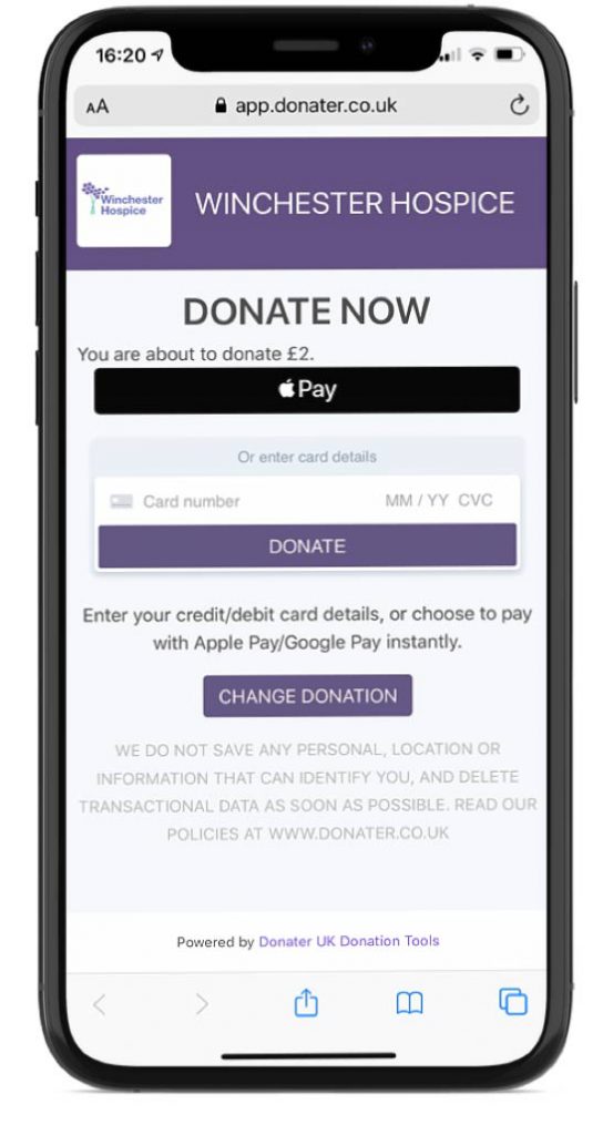 Receive Apple Pay Donations With Donater Donater